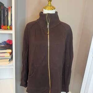 Lululemon Long Line Espresso Scuba funnel neck